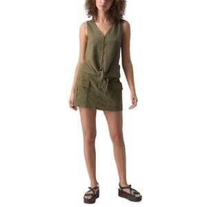 Sanctuary Link up Tie Front Tank Top